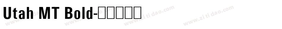 Utah MT Bold字体转换
